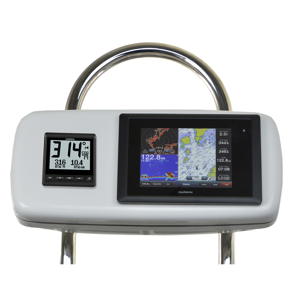 NavPod - SystemPod Pre-Cut - Garmin 8008/8208, 1 Instrument, 12" Wide Guard — Quality Boat Parts