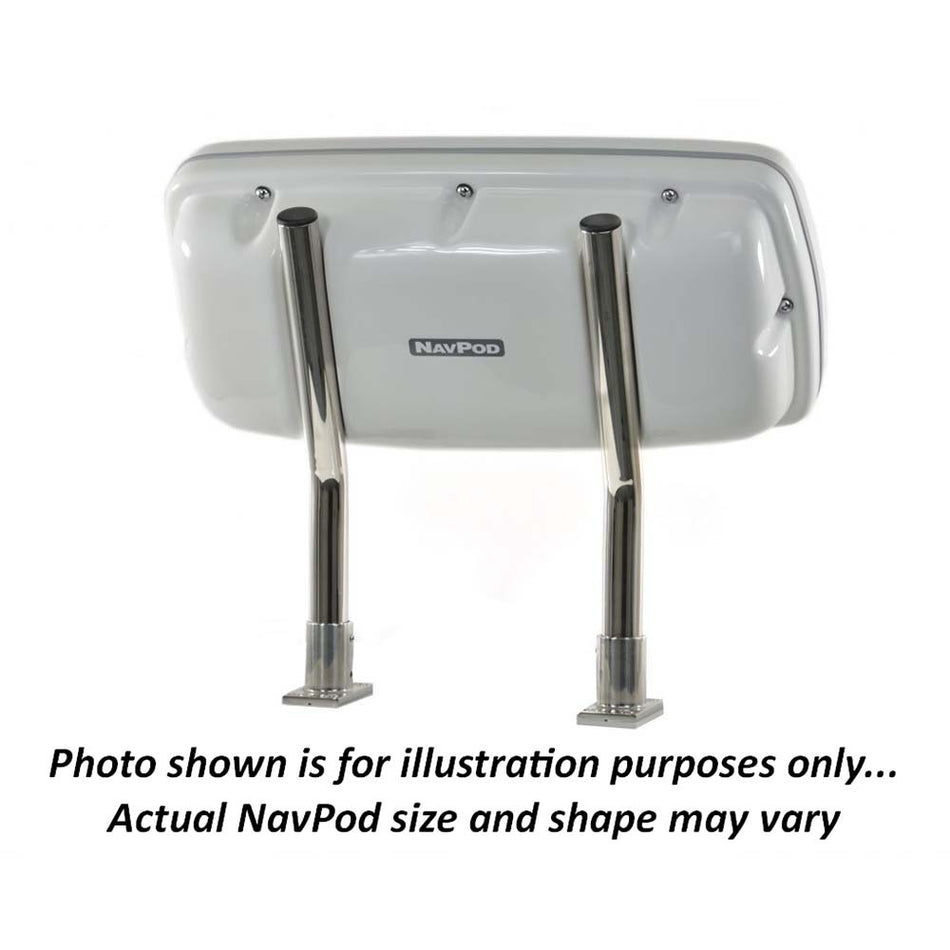 NavPod - SystemPod Pre-Cut - For Raymarine Axiom 12, Axiom+ 12 on Right, 2 Instruments - For 9.5" Wide Guard — Quality Boat Parts