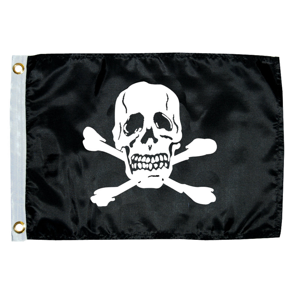 Taylor Made - Jolly Roger Novelty Flag - 12" x 18" — Quality Boat Parts