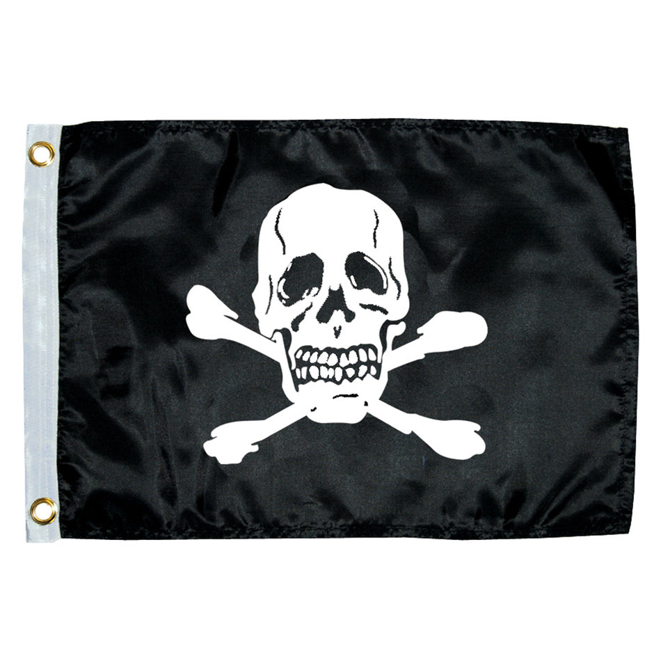 Taylor Made - Jolly Roger Novelty Flag - 12" x 18" — Quality Boat Parts