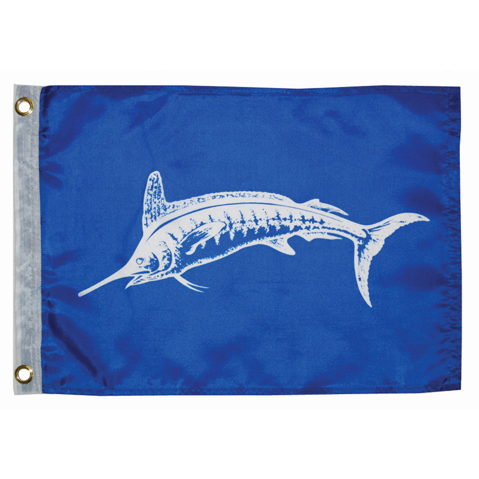 Taylor Made - White Marlin Flag - 12" x 18" — Quality Boat Parts