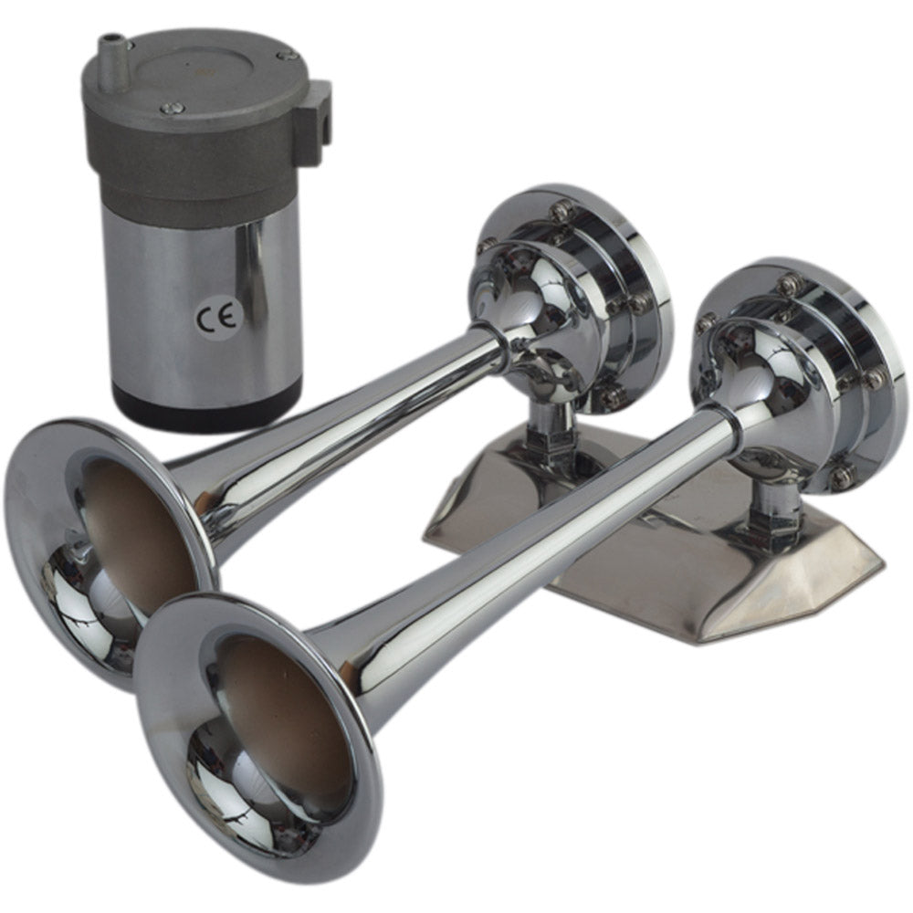 Sea-Dog - MaxBlast Air Horn - Mini Dual Trumpet — Quality Boat Parts
