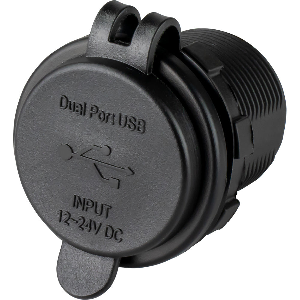 Sea-Dog - Round Dual USB/USB-C Power Socket — Quality Boat Parts