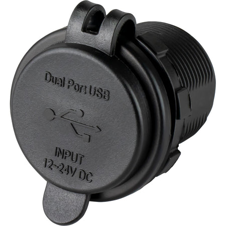 Sea-Dog - Round Dual USB/USB-C Power Socket — Quality Boat Parts