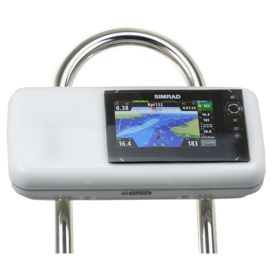 NavPod - GP1506 SystemPod Pre-Cut - For Simrad NSS7 evo2, B&G Zeus 7, With pace On The Left, For 9.5" Wide Guard — Quality Boat Parts