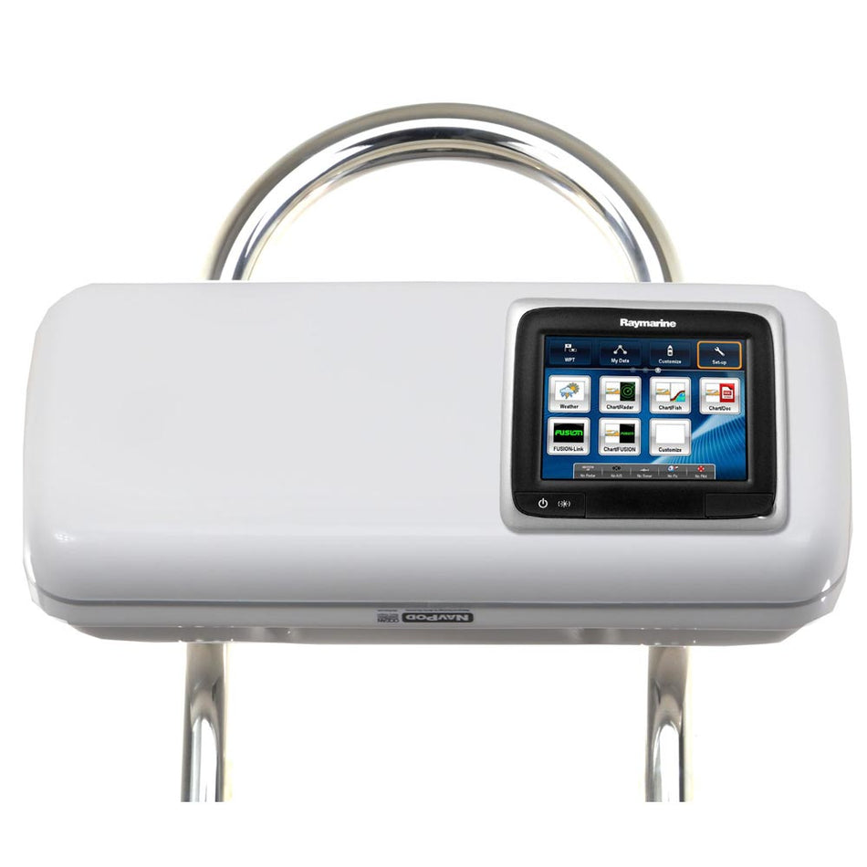 NavPod - GP1507 SystemPod Pre-Cut - For Raymarine a65,a67,a68, With Space On The Left, For 9.5" Wide Guard — Quality Boat Parts