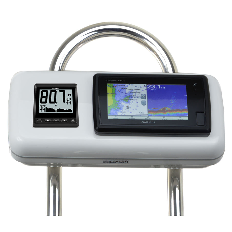 NavPod - GP1511 SystemPod Pre-Cut - For Garmin 7 Series, 1 Instrument, For 9.5" Wide Guard — Quality Boat Parts