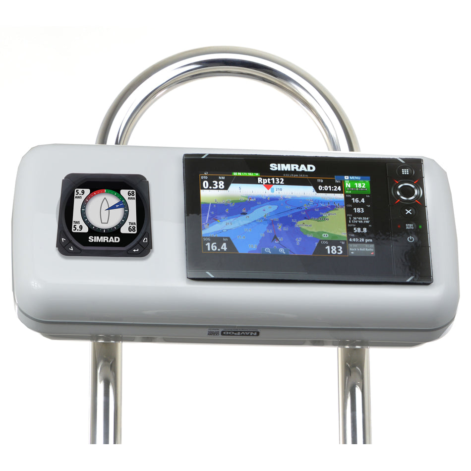 NavPod - GP1516 SystemPod Pre-Cut - For Simrad NSS7 evo2, B&G Zeus 7, 1 Instrument, For 9.5" Wide Guard — Quality Boat Parts
