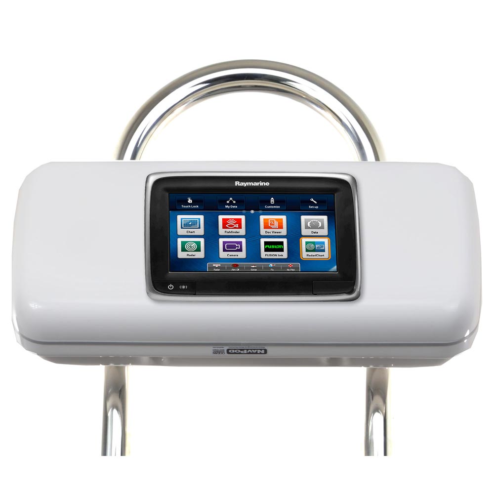 NavPod - GP1523 SystemPod Pre-Cut - For Raymarine a75/a77/a78 Mounted In Center, for 9.5" Wide Guard — Quality Boat Parts