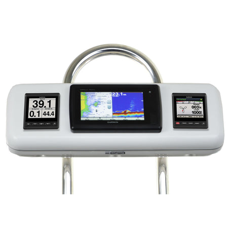 NavPod - GP1603 SystemPod Pre-Cut - For Garmin 7 Series, 2 Instruments, For 9.5" Wide Guard — Quality Boat Parts