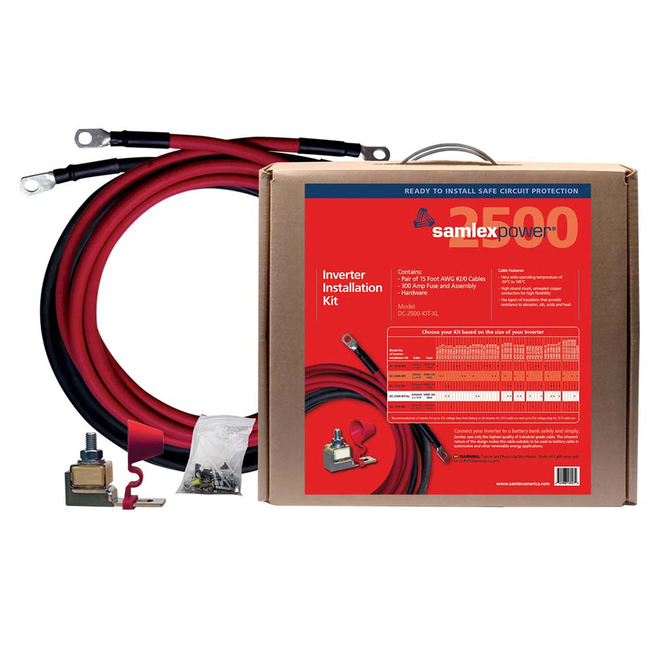 Samlex - Inverter Install Kit - 2500W — Quality Boat Parts