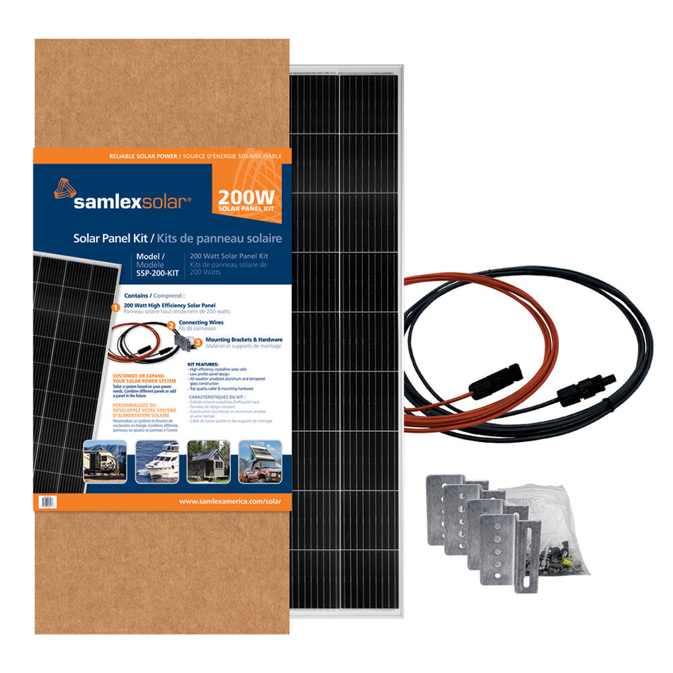 Samlex - Solar Panel Kit - 200W — Quality Boat Parts