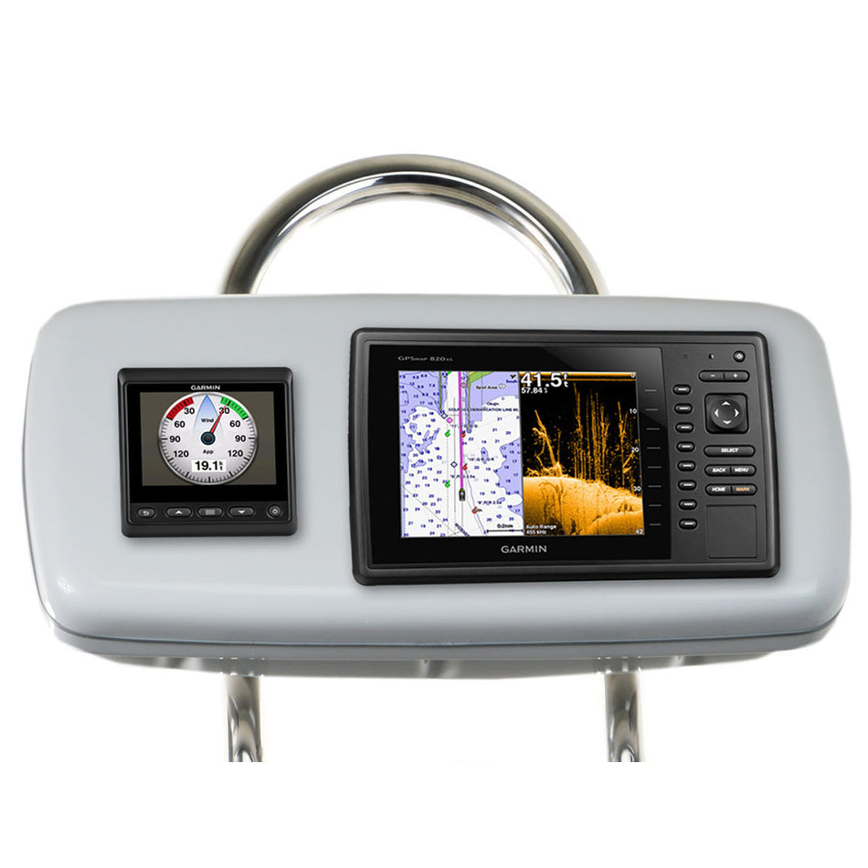 NavPod - GP1048 SystemPod Pre-Cut - For Garmin 820/820xs/840xs, 1 Instrument, For 9.5" Wide Guard — Quality Boat Parts