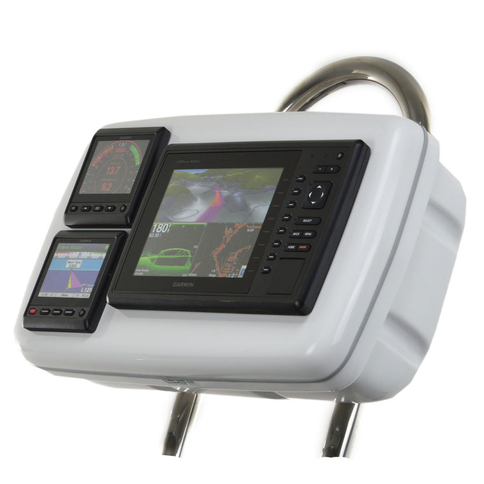 NavPod - GP1088 SystemPod Pre-Cut - For Garmin 820/820xs/840xs, 2 Instruments, For 9.5" Wide Guard — Quality Boat Parts