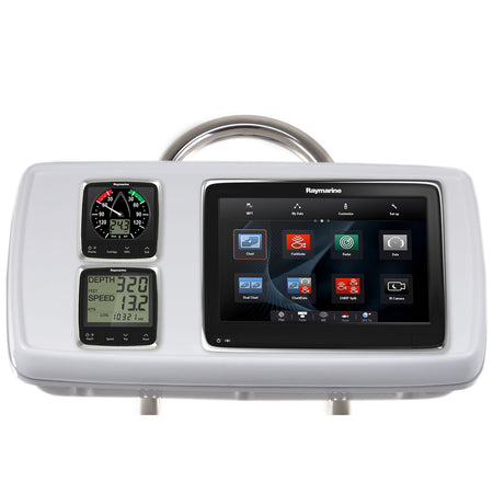 NavPod - GP1170-04 SystemPod Pre-Cut - For Raymarine a125/a127/a128, 2 Instruments, For 9.5" Wide Guard — Quality Boat Parts