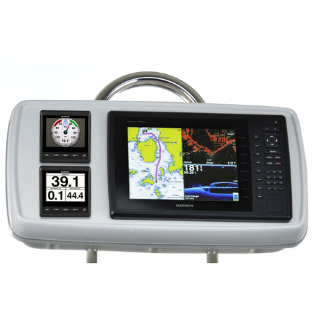 NavPod - GP1170-06 SystemPod Pre-Cut - For Garmin 1020/1020xs/1040xs, 2 Instruments, For 9.5" Wide Guard — Quality Boat Parts