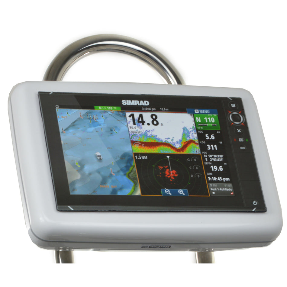 NavPod - GP1202 SailPod Pre-Cut - For Simrad NSS12 evo2, B&G Zeus 12, For 9.5" Wide Guard — Quality Boat Parts