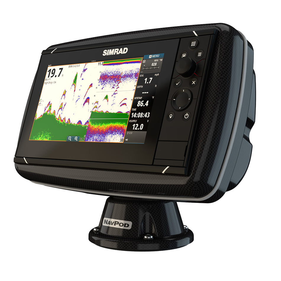 NavPod - PP4600-06 PowerPod Pre-Cut - For Simrad NSS9 evo3, Zeus3 9, Carbon Black — Quality Boat Parts
