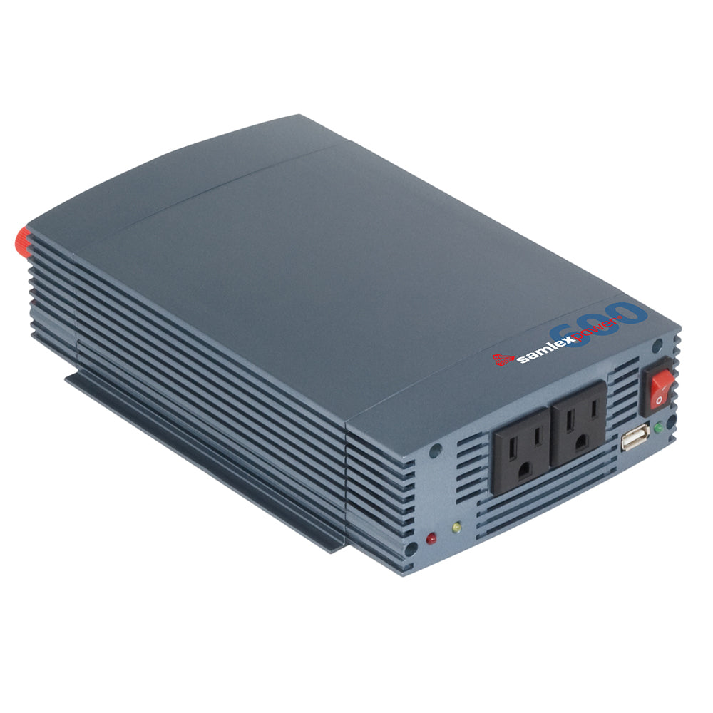 Samlex - Pure Sine Wave Inverter - 12V, 600W, USB Charging Port — Quality Boat Parts