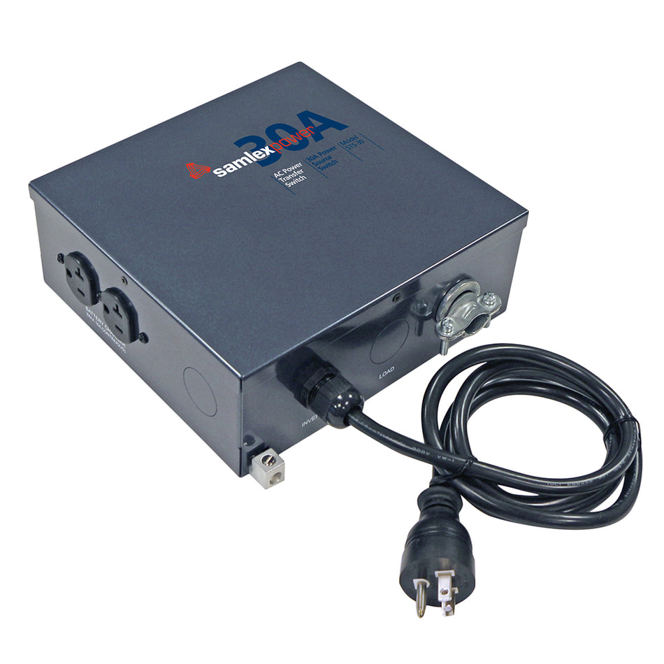 Samlex - Transfer Switch - Inverter Quick Connect, 30A — Quality Boat Parts