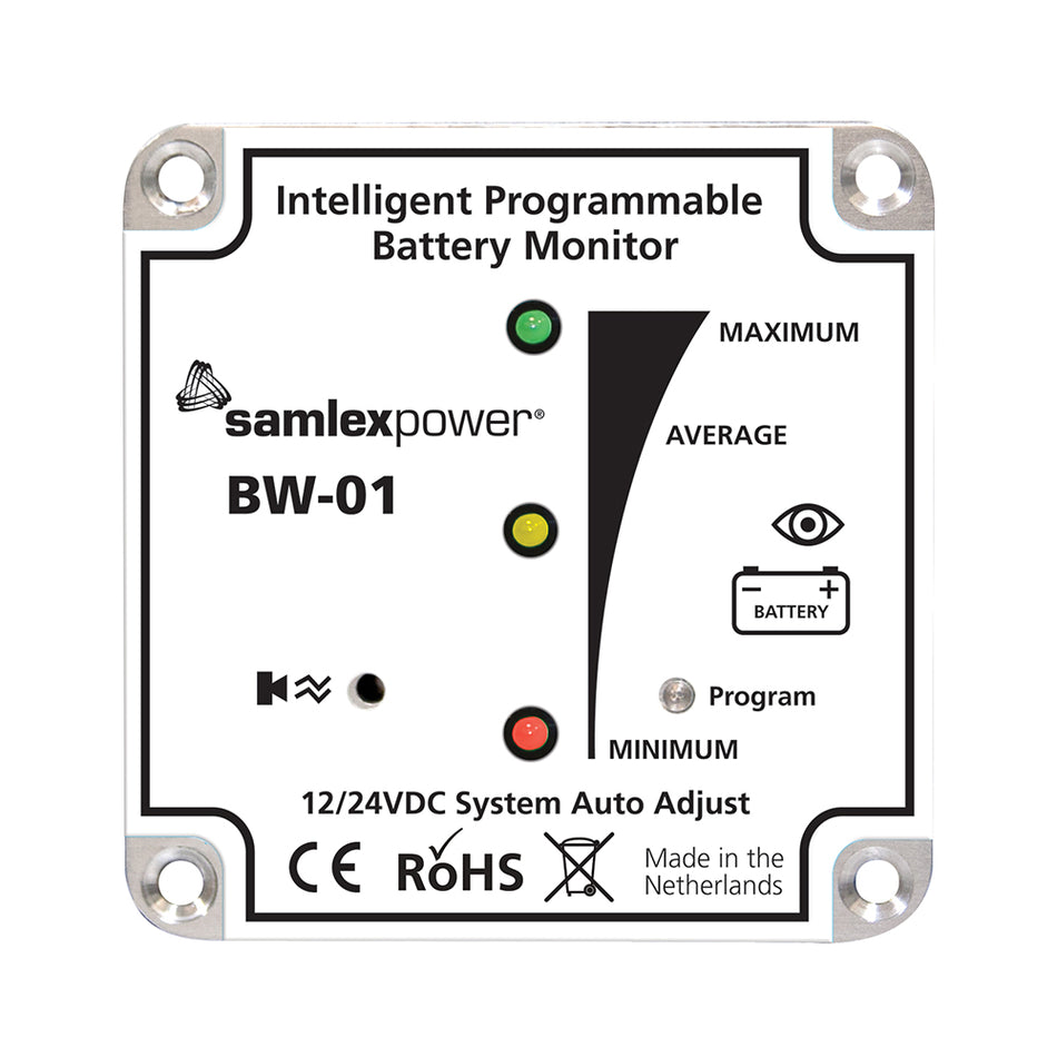Samlex - Battery Monitor - 12V/24V, Programmable — Quality Boat Parts