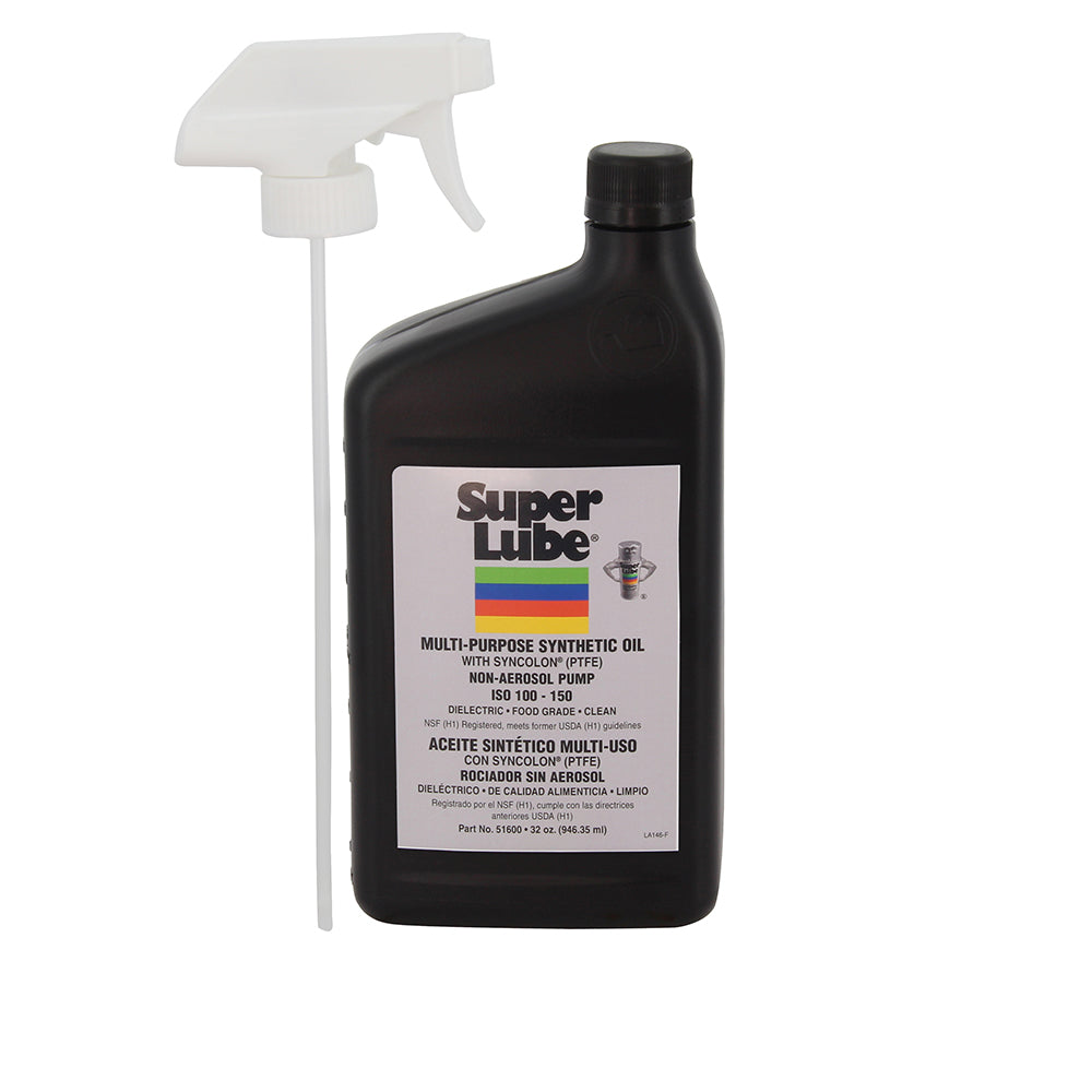 Super Lube - Food Grade Synthetic Oil - 1qt Trigger Sprayer — Quality Boat Parts