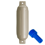 Polyform - G Twin Eye Fender - Sand, with Adapter — Quality Boat Parts