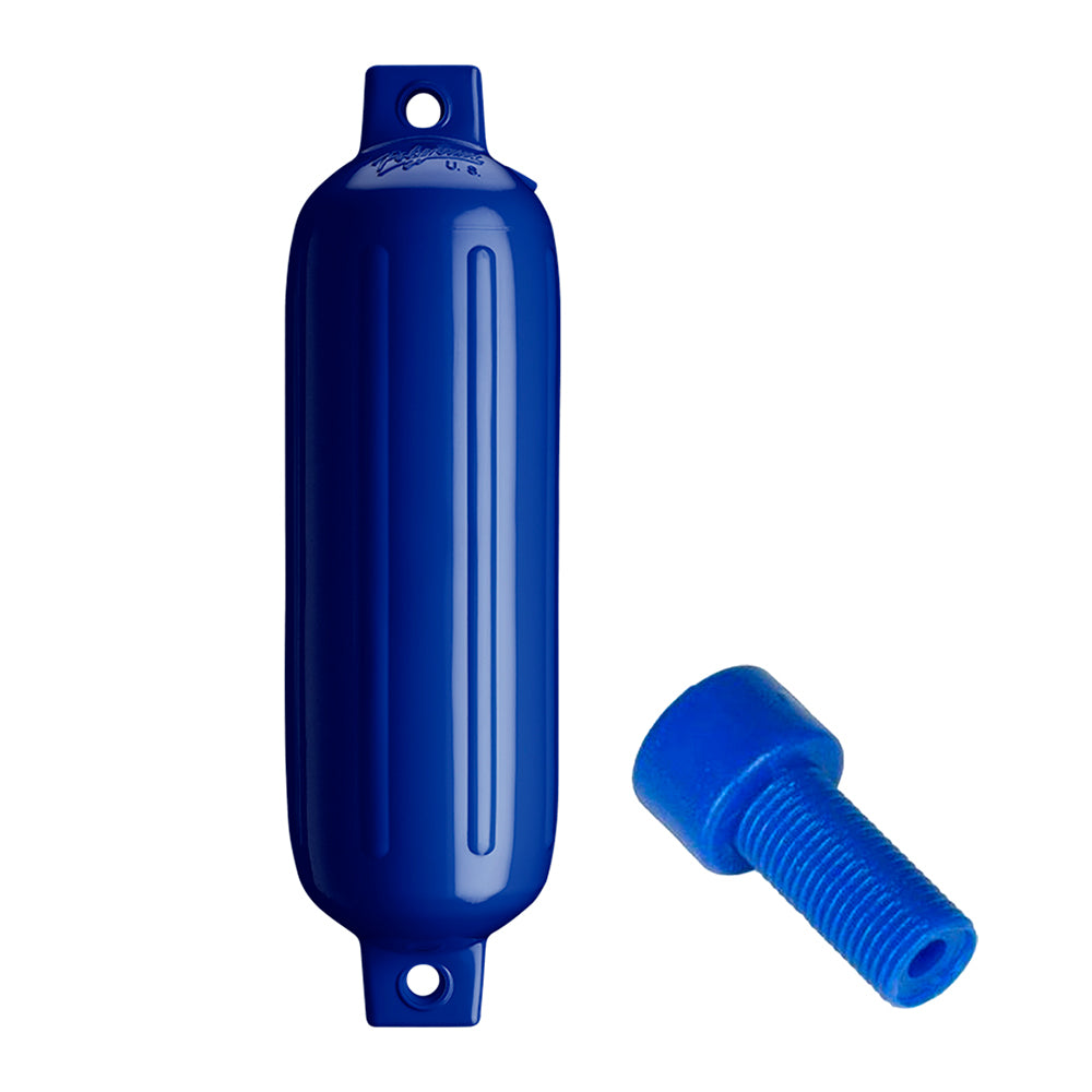 Polyform - G Twin Eye Fender - Cobalt Blue, with Adapter — Quality Boat Parts