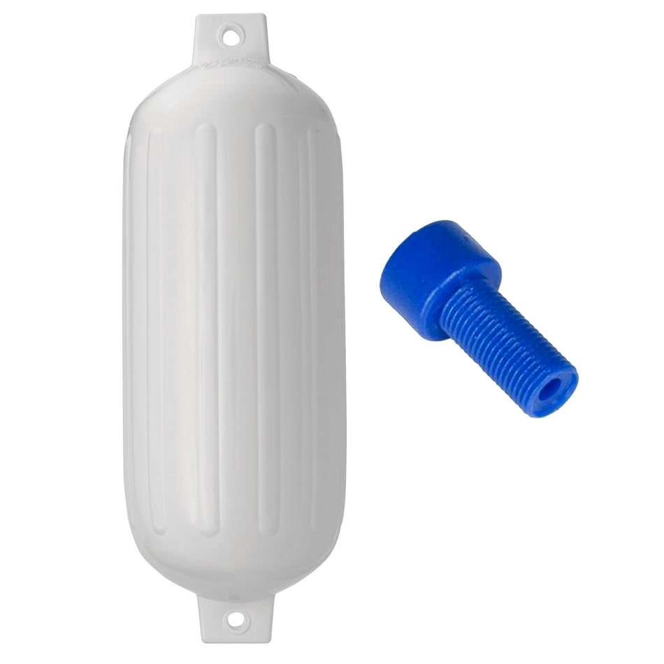 Polyform - G-6 Twin Eye Fender - 11" x 30", with Adapter — Quality Boat Parts