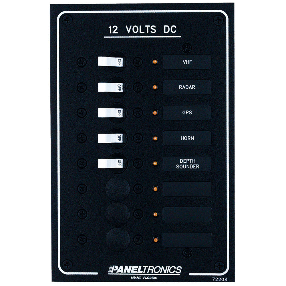 Paneltronics - Standard DC Breaker Panel - LEDs — Quality Boat Parts