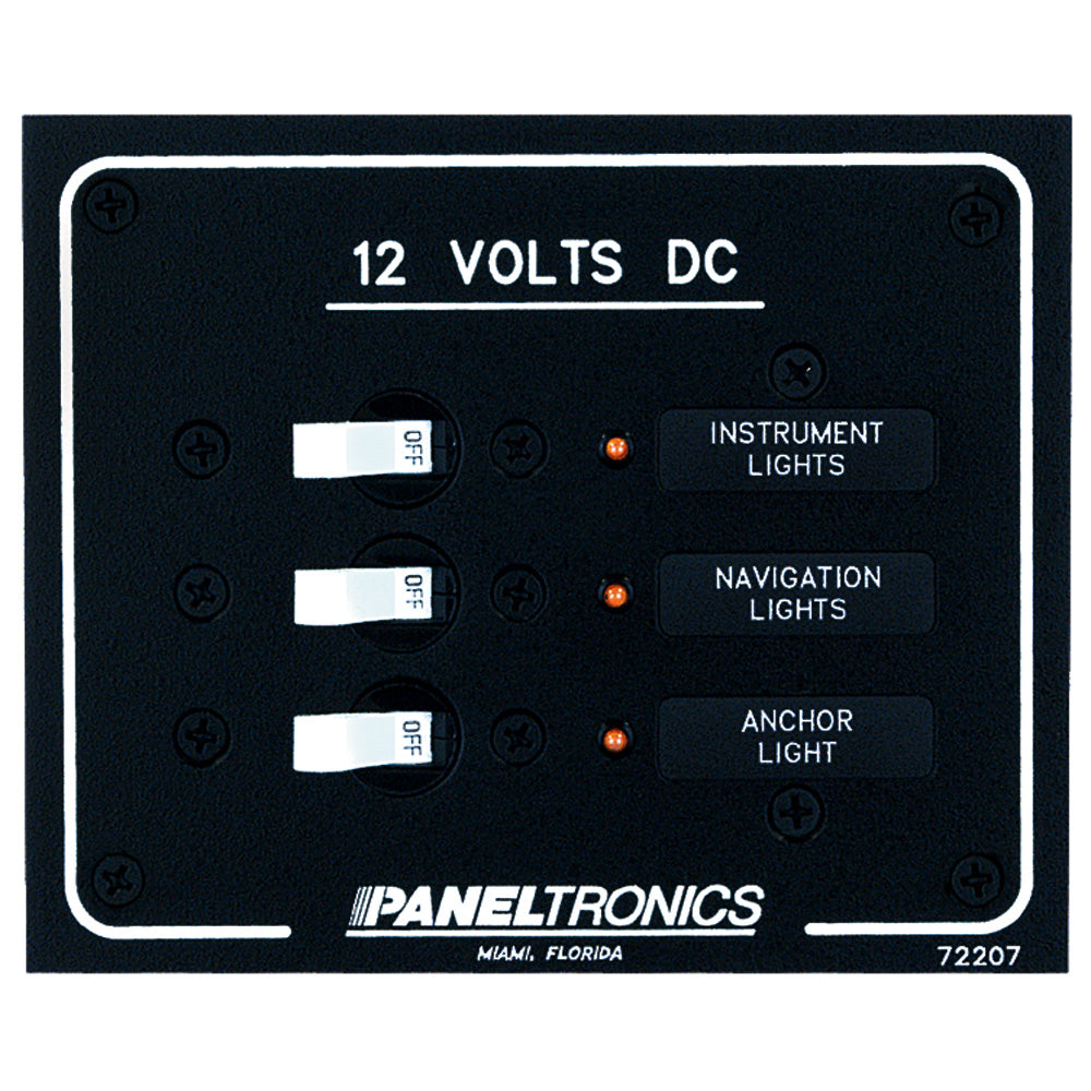 Paneltronics - Standard DC Breaker Panel - LEDs — Quality Boat Parts