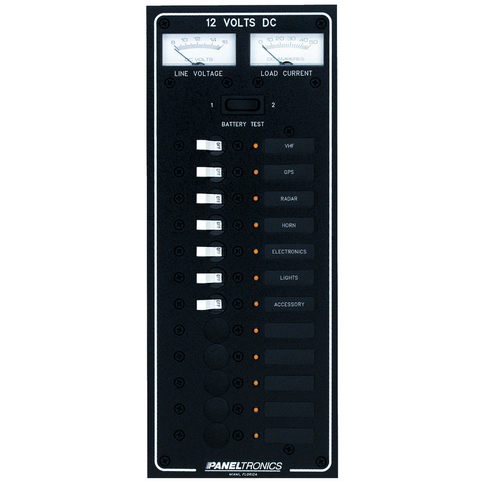 Paneltronics - Standard DC Breaker Panel - LEDs — Quality Boat Parts