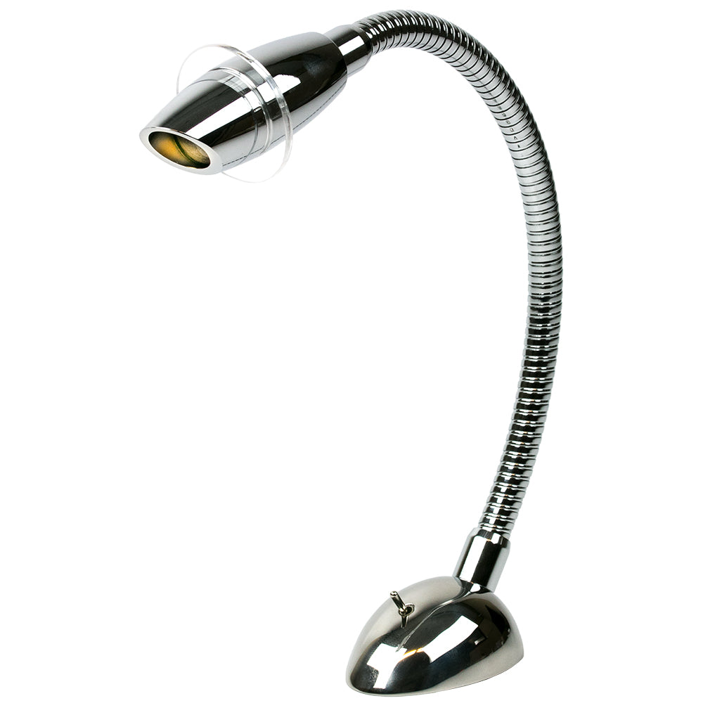 Sea-Dog - LED Reading Light - With Switch, Deluxe Flexible, Stainless Steel, 12-28V — Quality Boat Parts