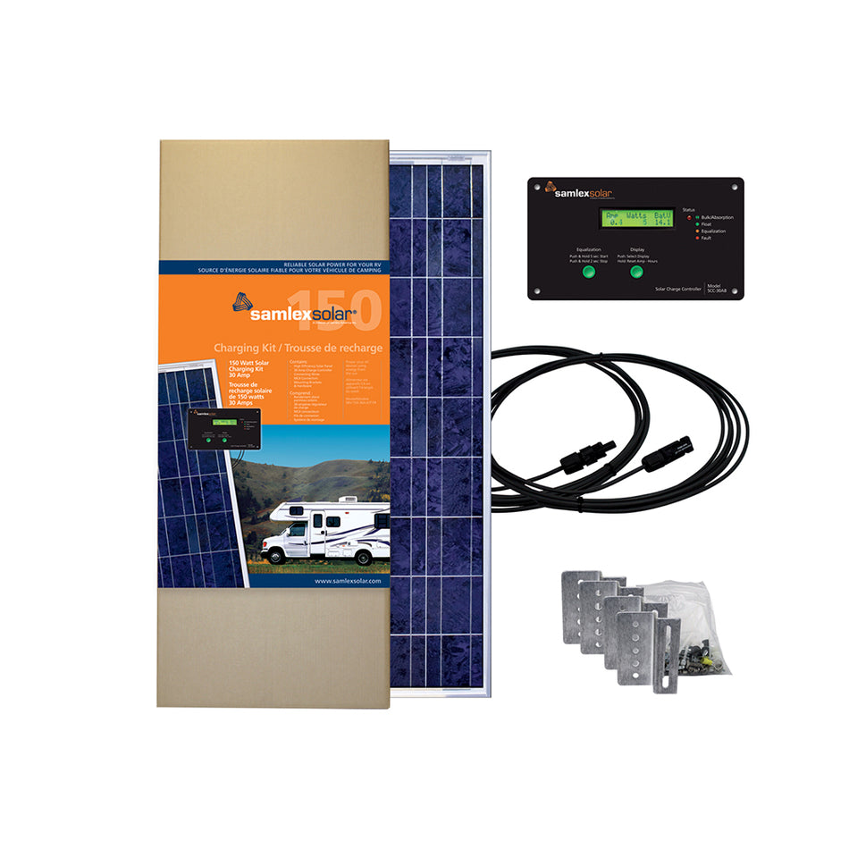 Samlex America - Solar Charging Kit - 150W, 30A — Quality Boat Parts