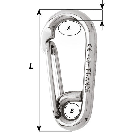 Wichard Marine - Symmetric Carbin Hook - 120mm Length, 15/32" — Quality Boat Parts