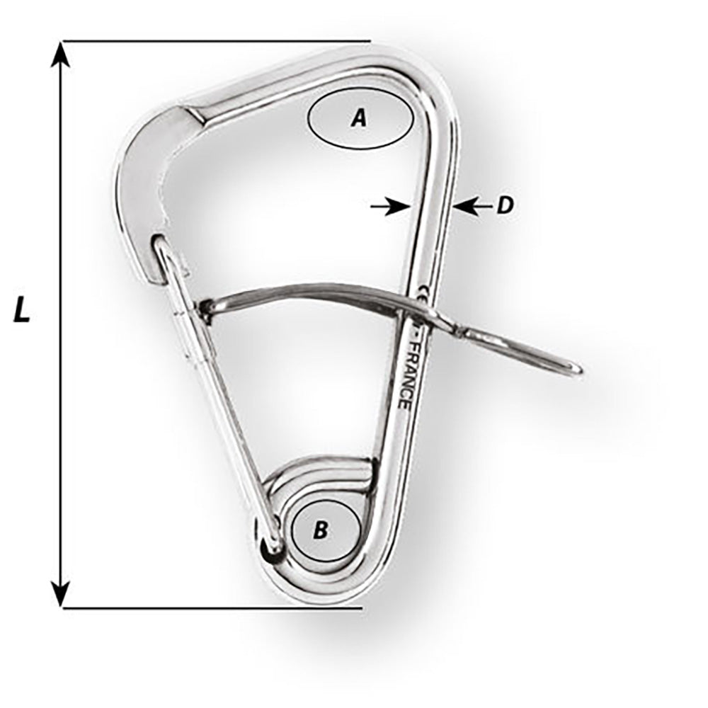 Wichard Marine - Automatic Mooring Hook - 170mm Length, 6-11/16" — Quality Boat Parts