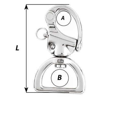Wichard Marine - Webbing Snap Shackle - 3-1/8" — Quality Boat Parts