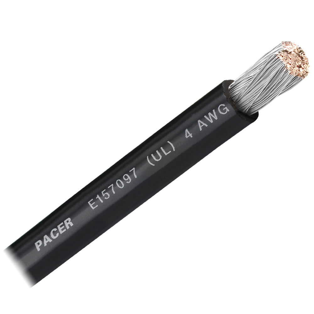 Pacer Group - Black 4 AWG Battery Cable — Quality Boat Parts