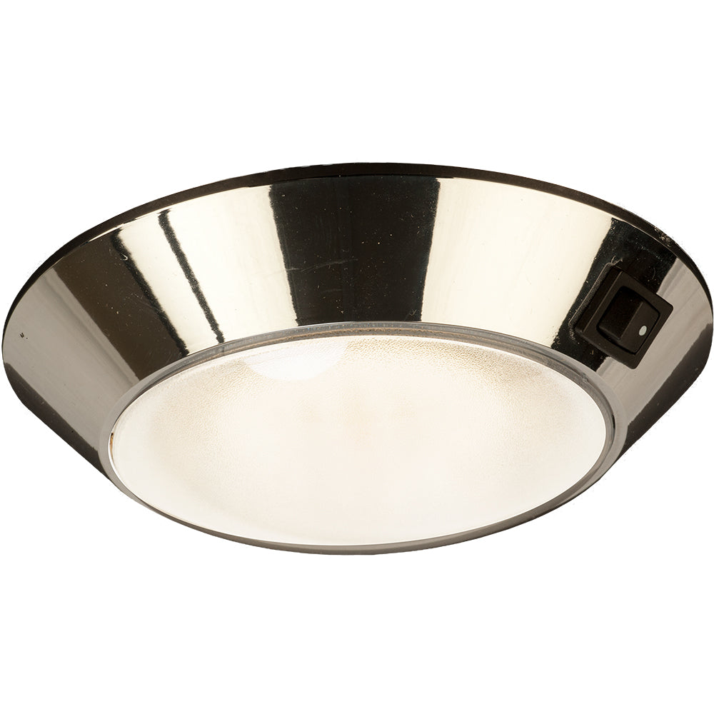 Sea-Dog - LED Dome Light - Chrome, Plastic, Clear/Red Bulb, 4" — Quality Boat Parts