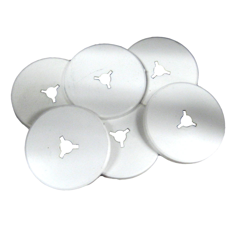 Weld Mount - White Nylon 1.25" Stud Cover - For 1/4" x 20 Stud, Qty. 50 — Quality Boat Parts
