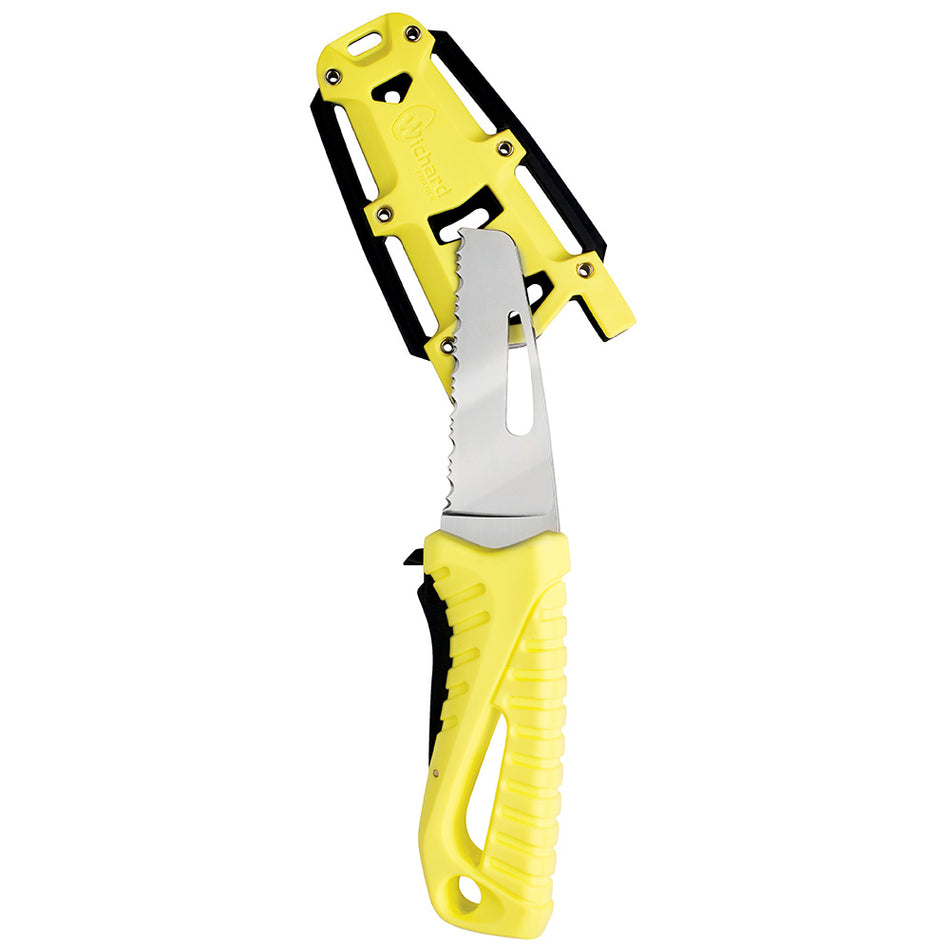 Wichard Marine - Offshore Rescue Knife Fixed Blade - Fluorescent — Quality Boat Parts