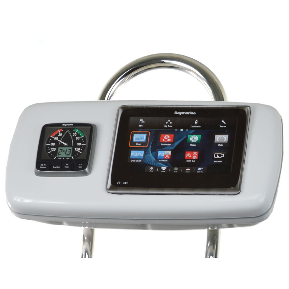 NavPod - GP1040-19 SystemPod Pre-Cut - For Raymarine ES97, ES98, One Instrument, For 9.5" Wide Guard — Quality Boat Parts