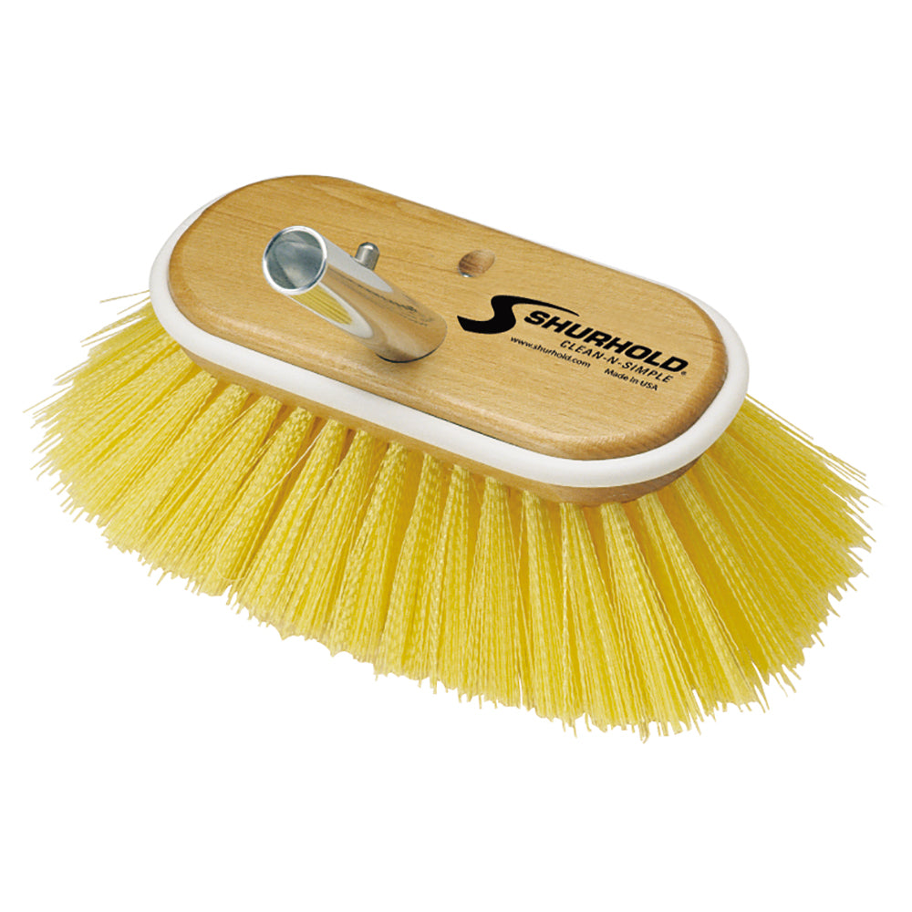 Shurhold - 6" Polystyrene Medium Bristle Deck Brush — Quality Boat Parts