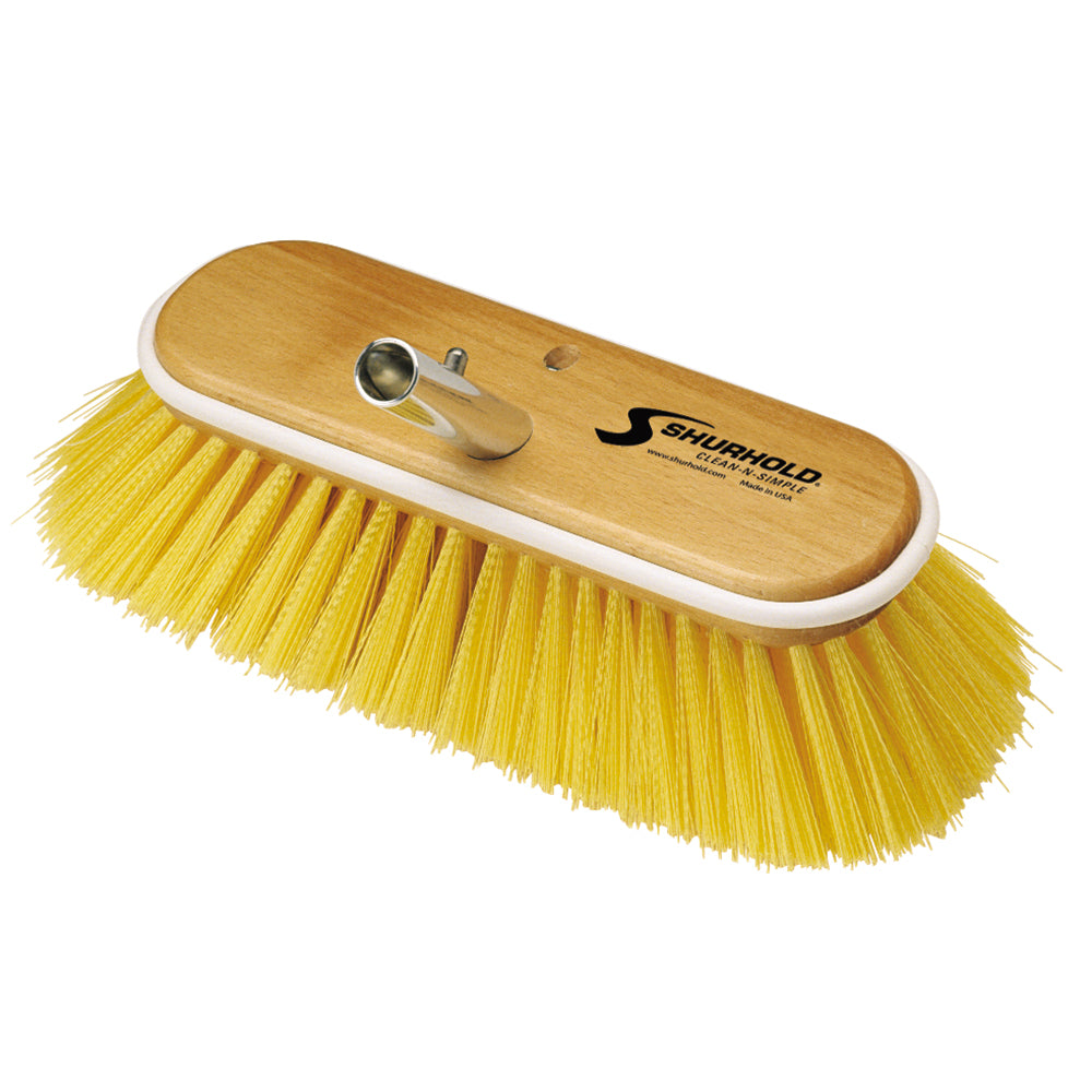 Shurhold - 10" Polystyrene Medium Bristle Deck Brush — Quality Boat Parts