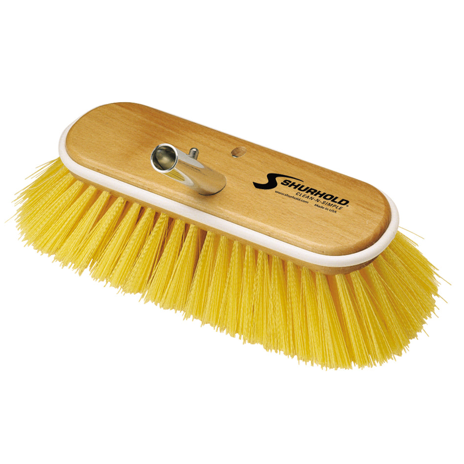 Shurhold - 10" Polystyrene Medium Bristle Deck Brush — Quality Boat Parts