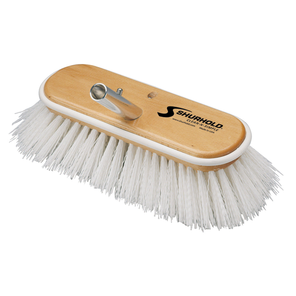 Shurhold - 10" Polypropylene Stiff Bristle Deck Brush — Quality Boat Parts
