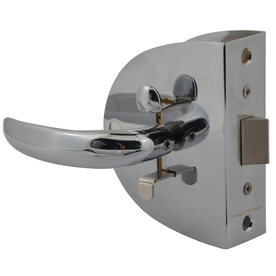 Southco - Compact Swing Door Latch - Chrome - Non-Locking — Quality Boat Parts