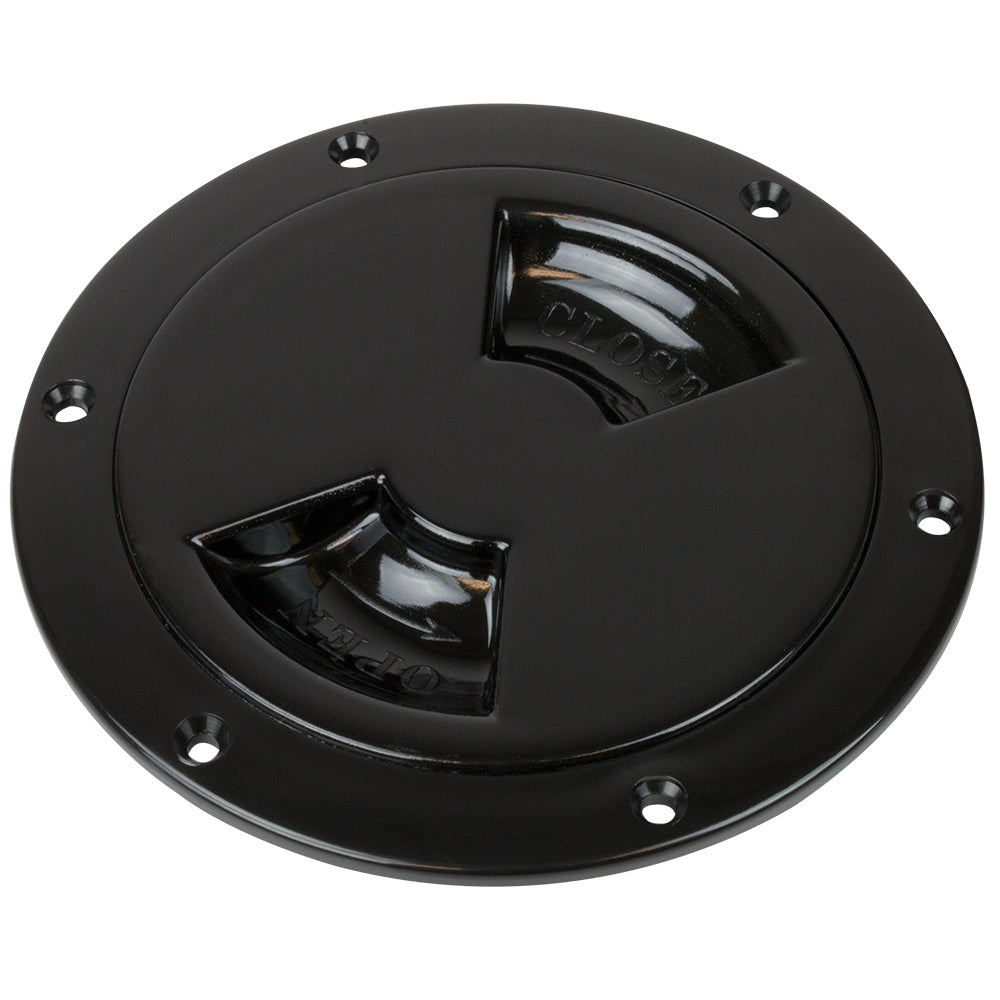 Sea-Dog - Smooth Quarter Turn Deck Plate - 4" — Quality Boat Parts