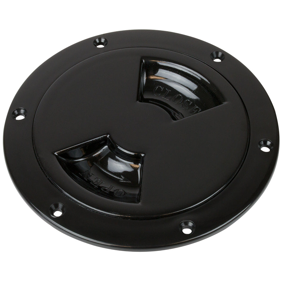 Sea-Dog - Smooth Quarter Turn Deck Plate - 4" — Quality Boat Parts