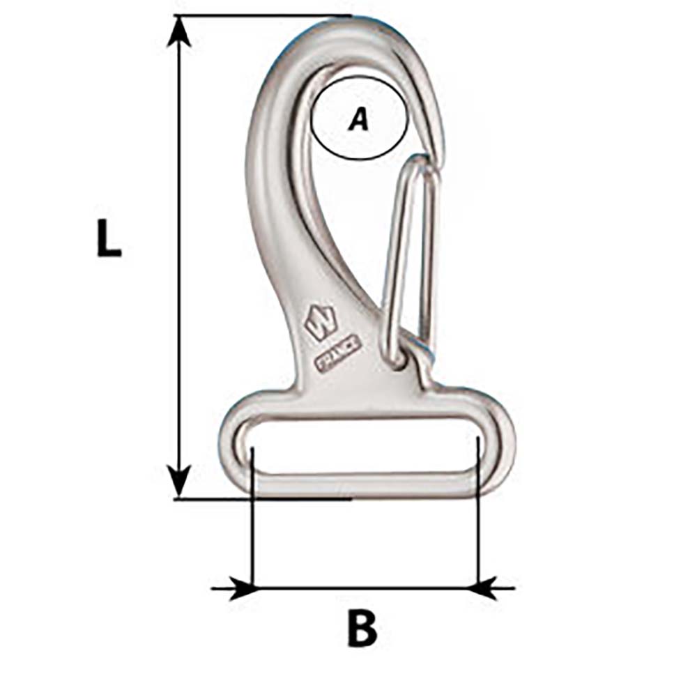 Wichard Marine - Webbing Snap Hook - 30mm, Length 60mm — Quality Boat Parts